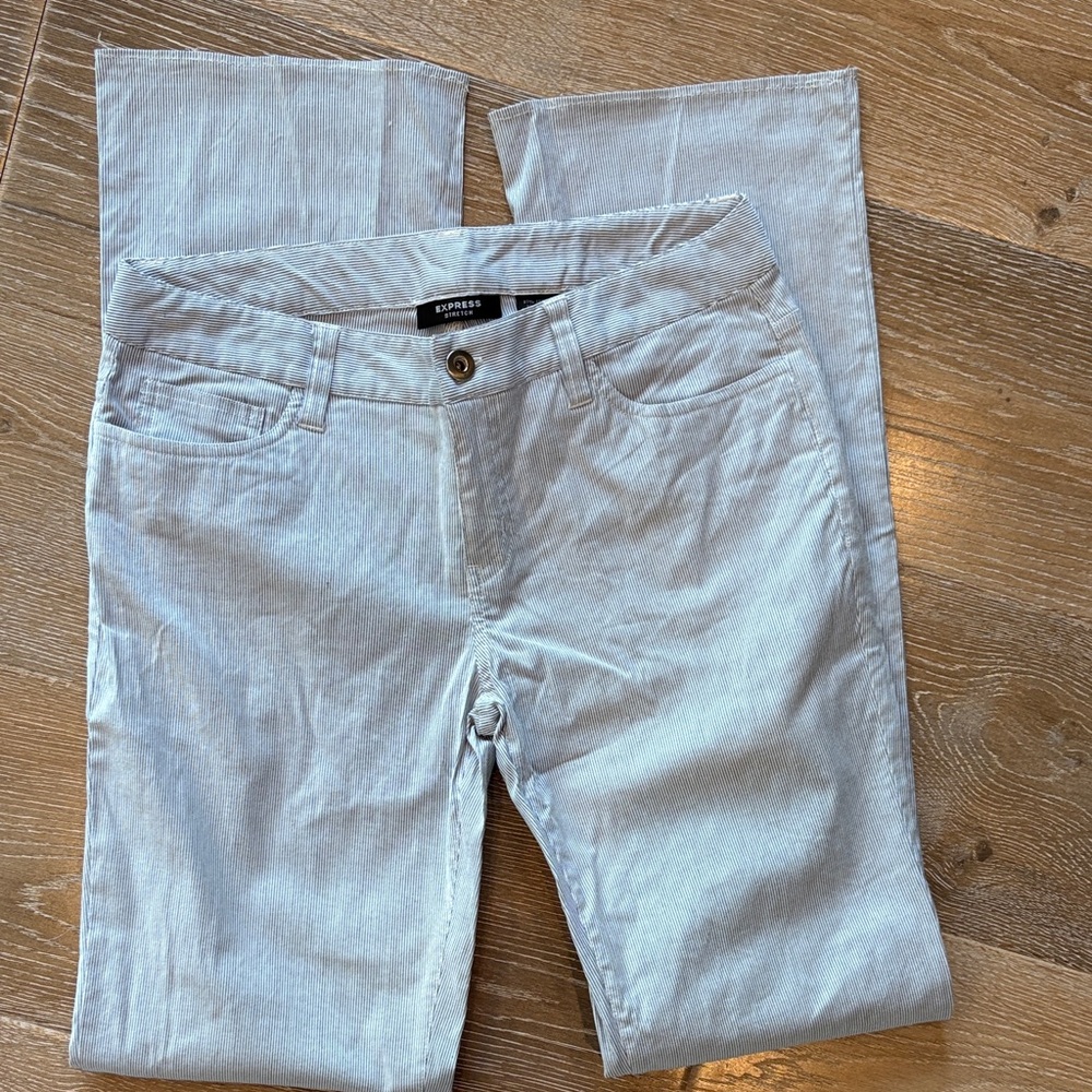 Express Gray Pinstripe Pant